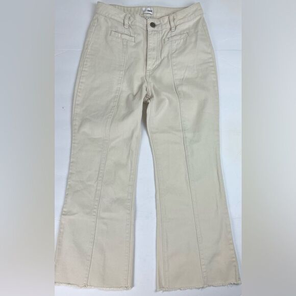 Amuse Society High Waisted Cropped Wide Leg Denim Pants - Picture 3 of 13